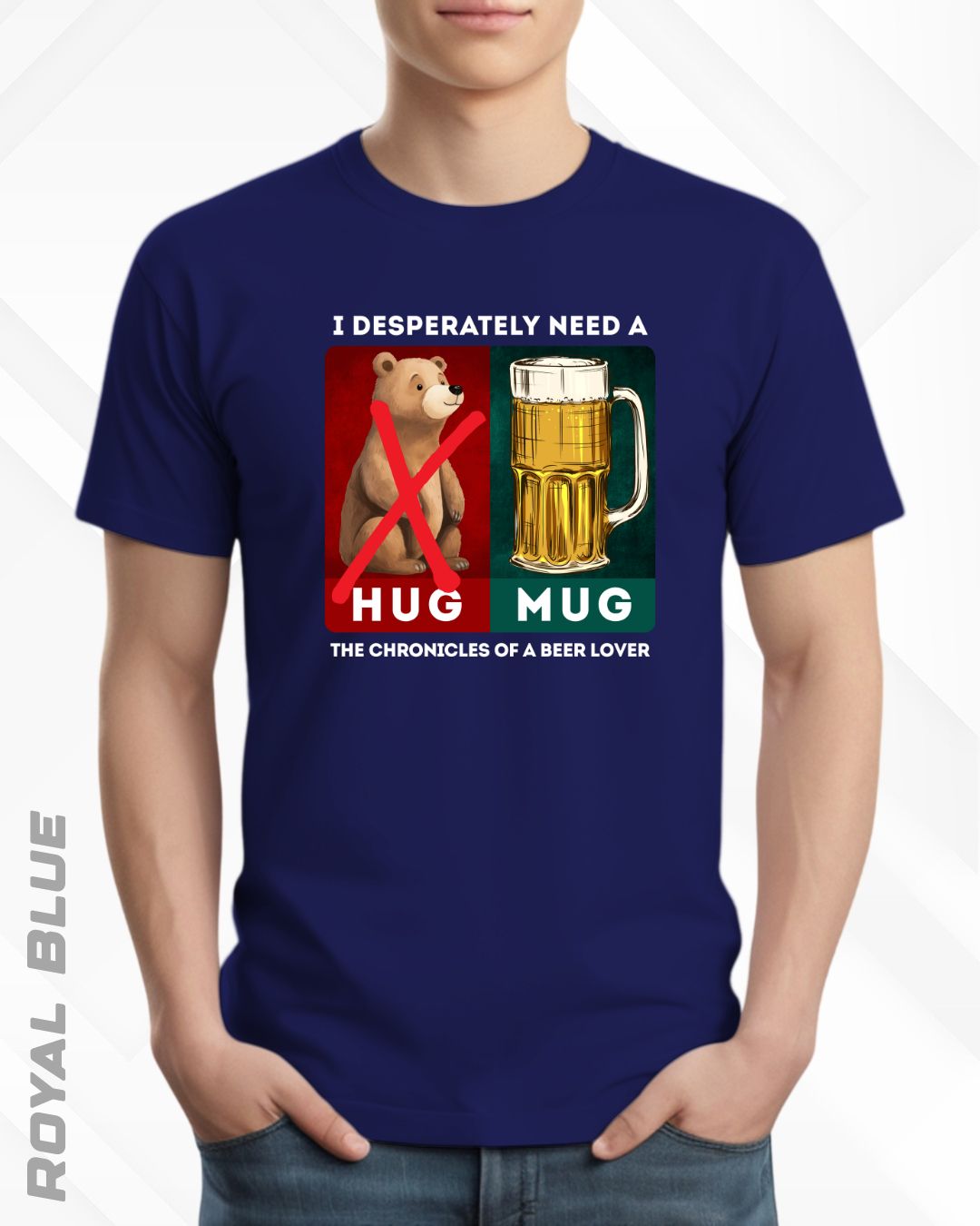 BEER HUG TEE - DARKER SHADES