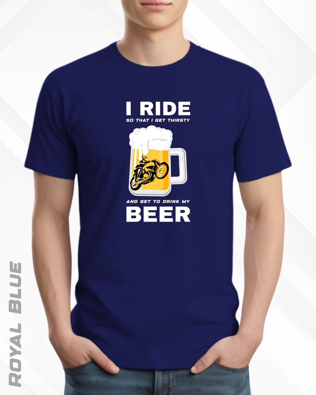 I RIDE BEER TEE - DARKER SHADES