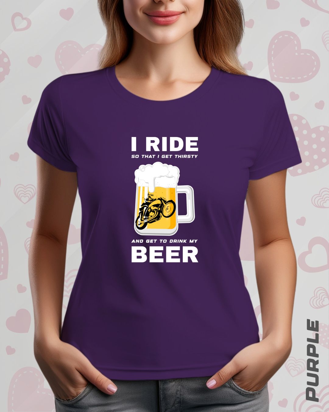 I RIDE BEER TEE - DARKER SHADES