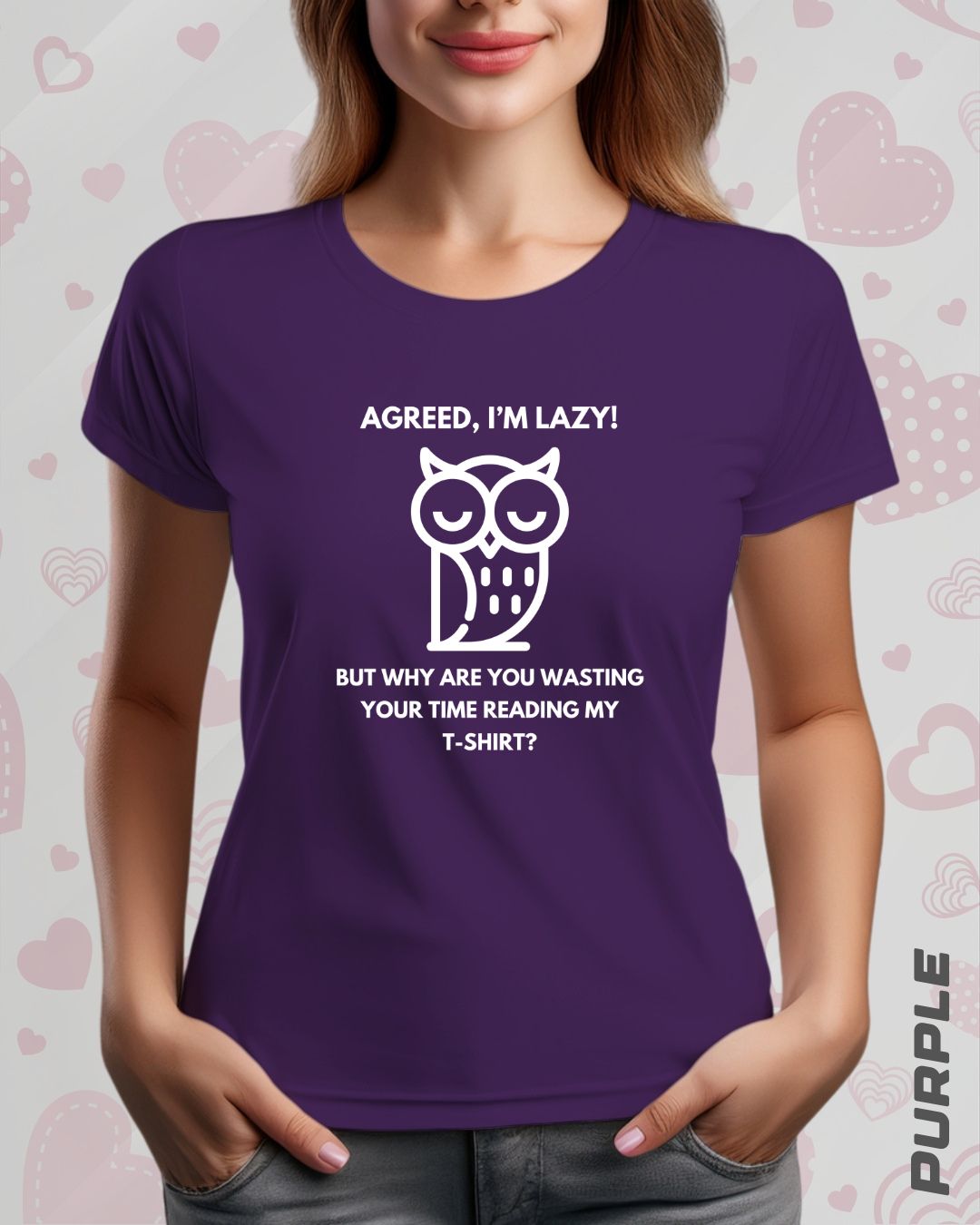 LAZY OWL TEE - DARKER SHADES