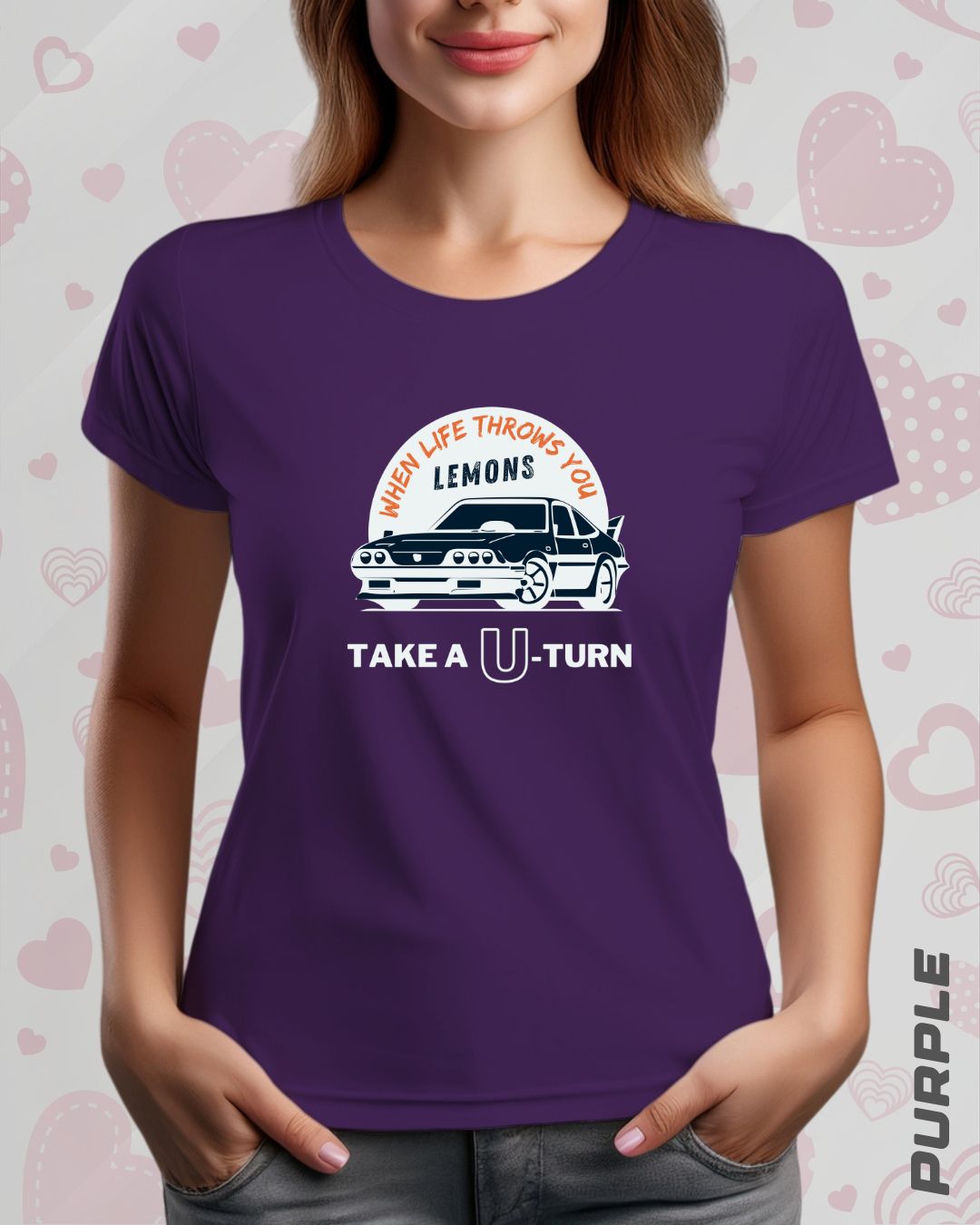 TAKE A U-TURN TEE - DARKER SHADES