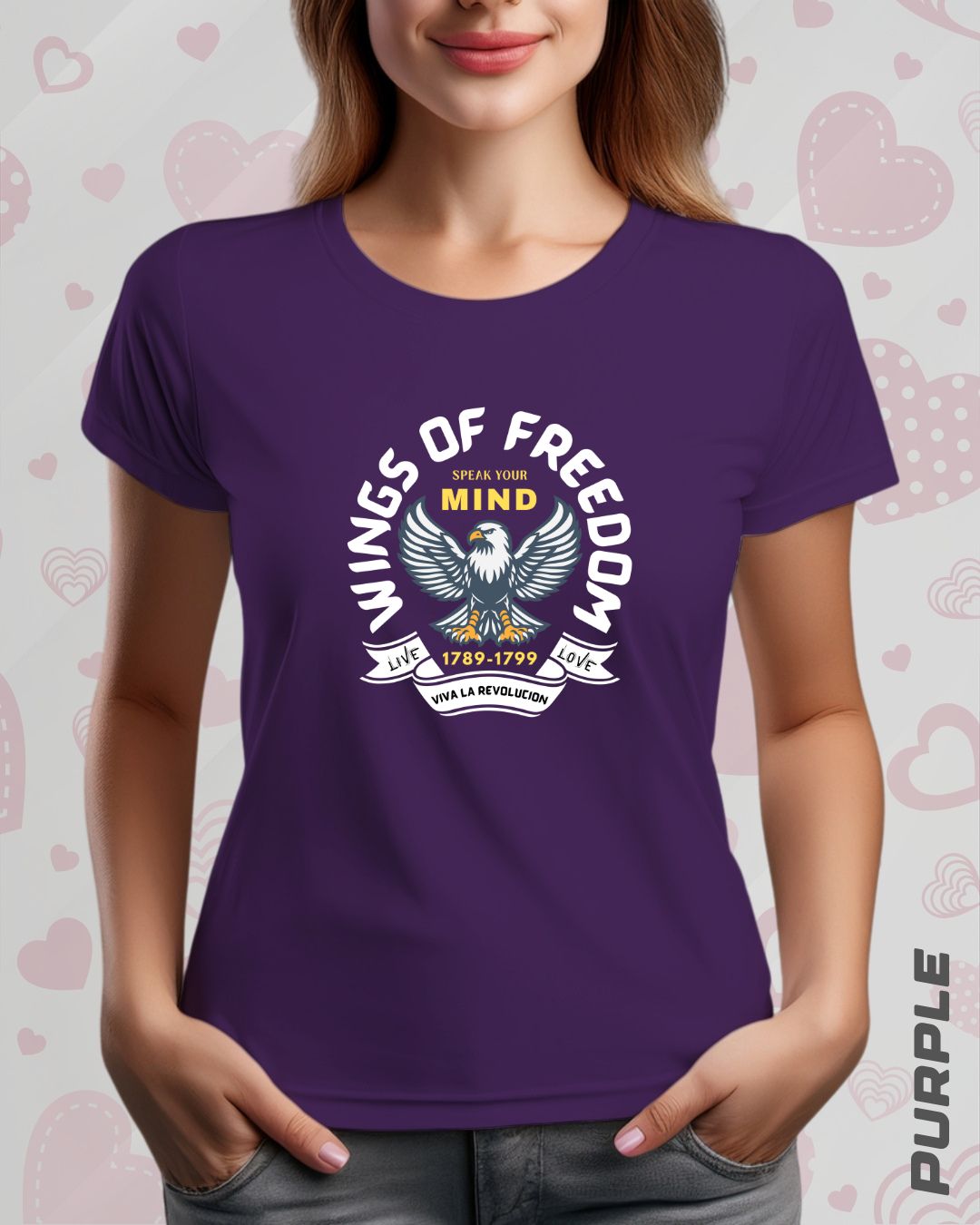 WINGS OF FREEDOM TEE - DARKER SHADES