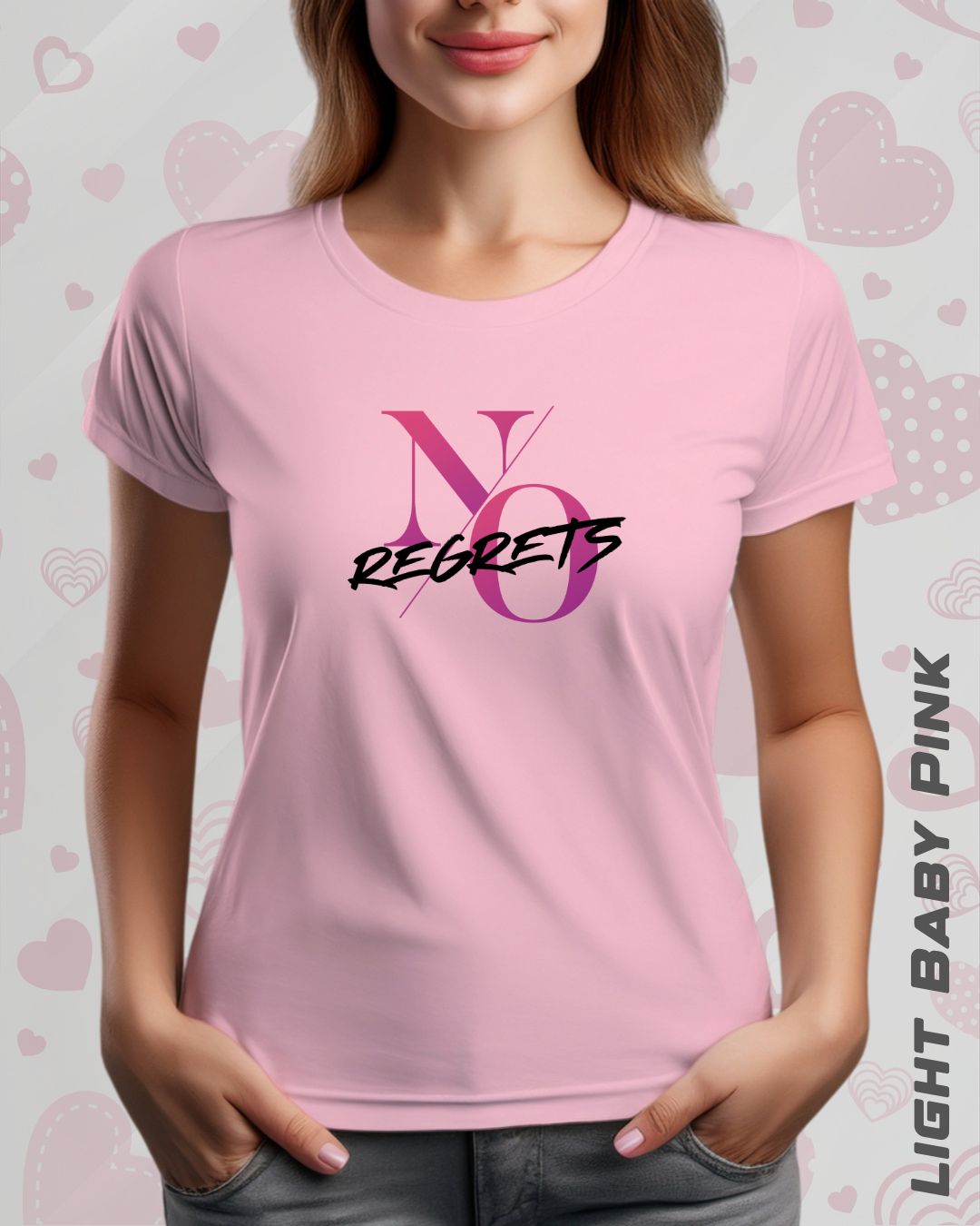 NO REGRETS TEE - LIGHTER SHADES