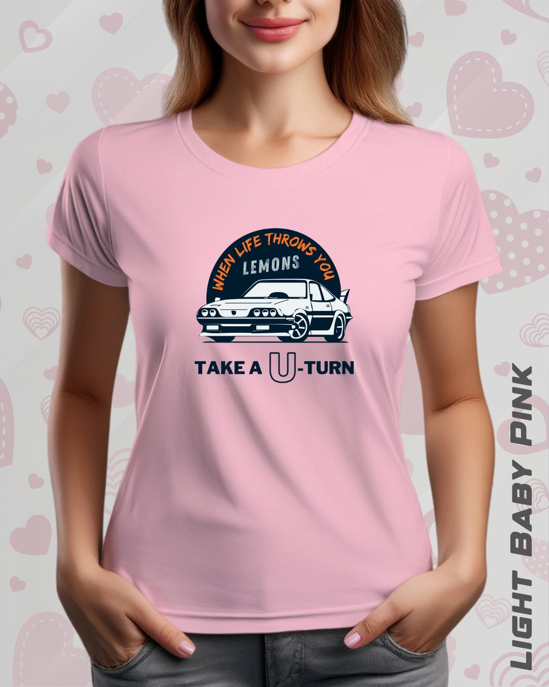 TAKE A U-TURN TEE - LIGHTER SHADES