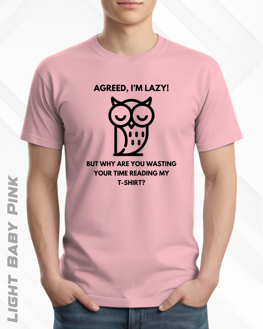 LAZY OWL TEE - LIGHTER SHADES