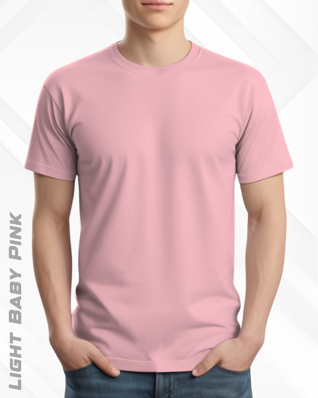 CLASSIC CREW NECK PLAIN TEE - LIGHTER SHADES