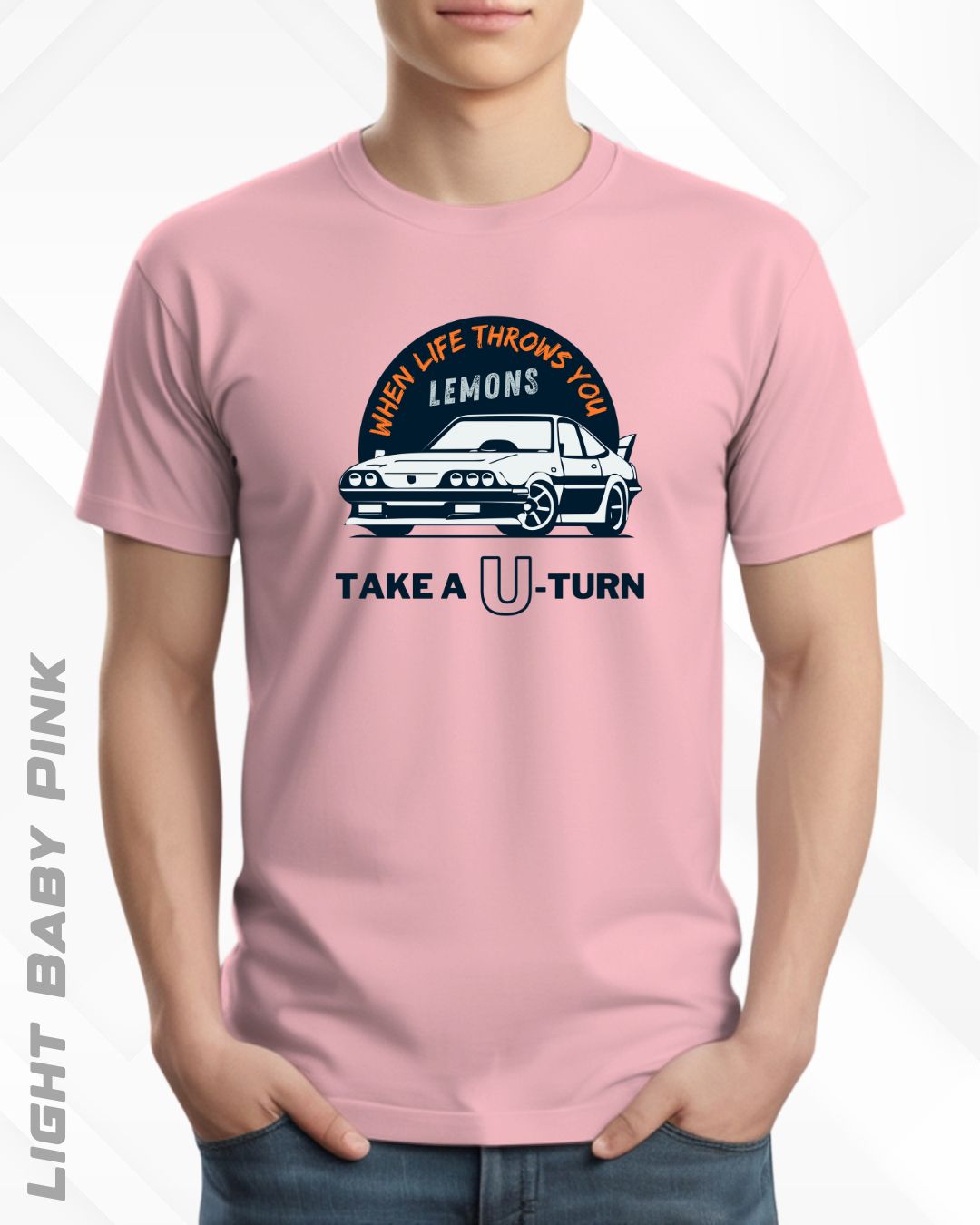TAKE A U-TURN TEE - LIGHTER SHADES