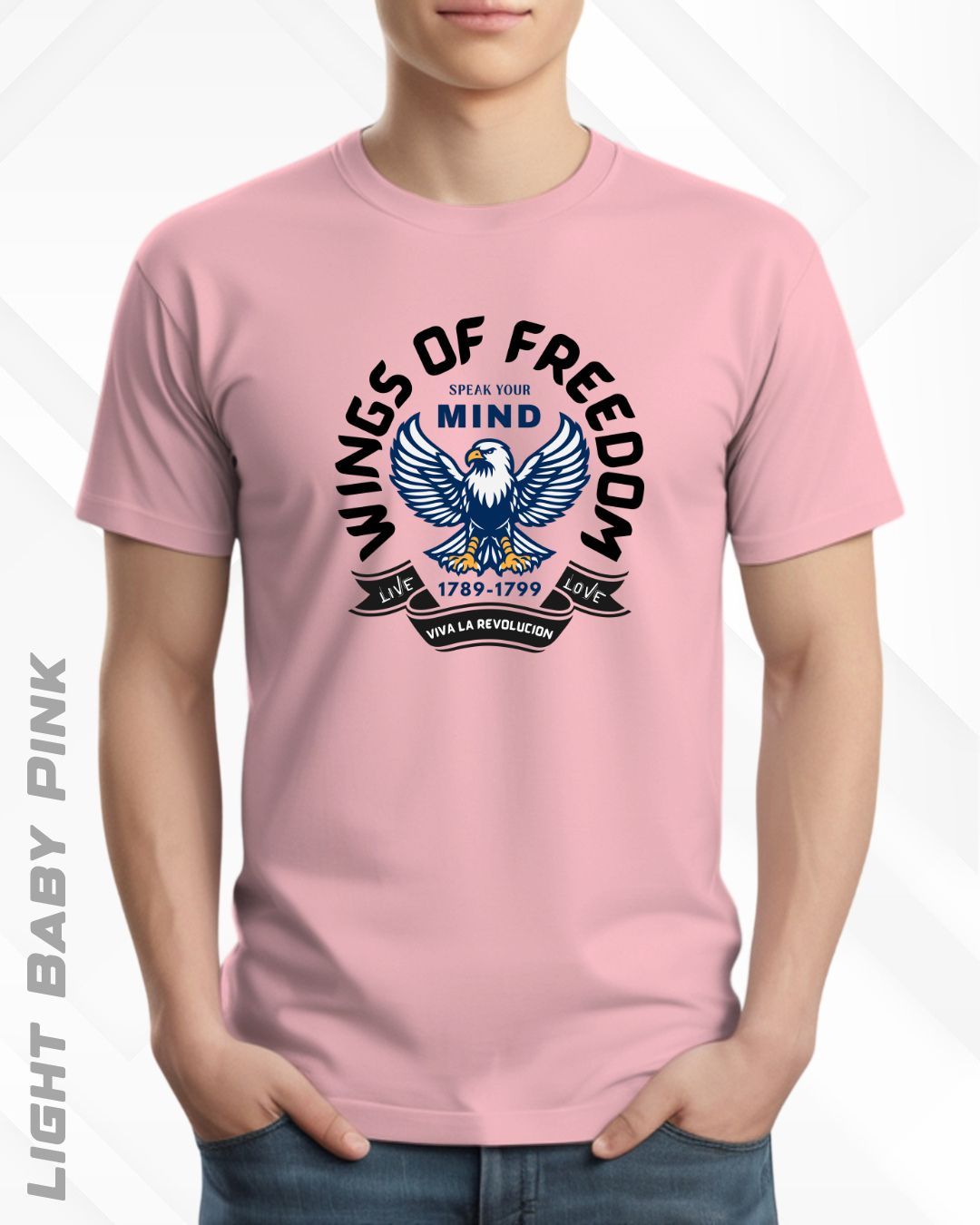 WINGS OF FREEDOM TEE - LIGHTER SHADES