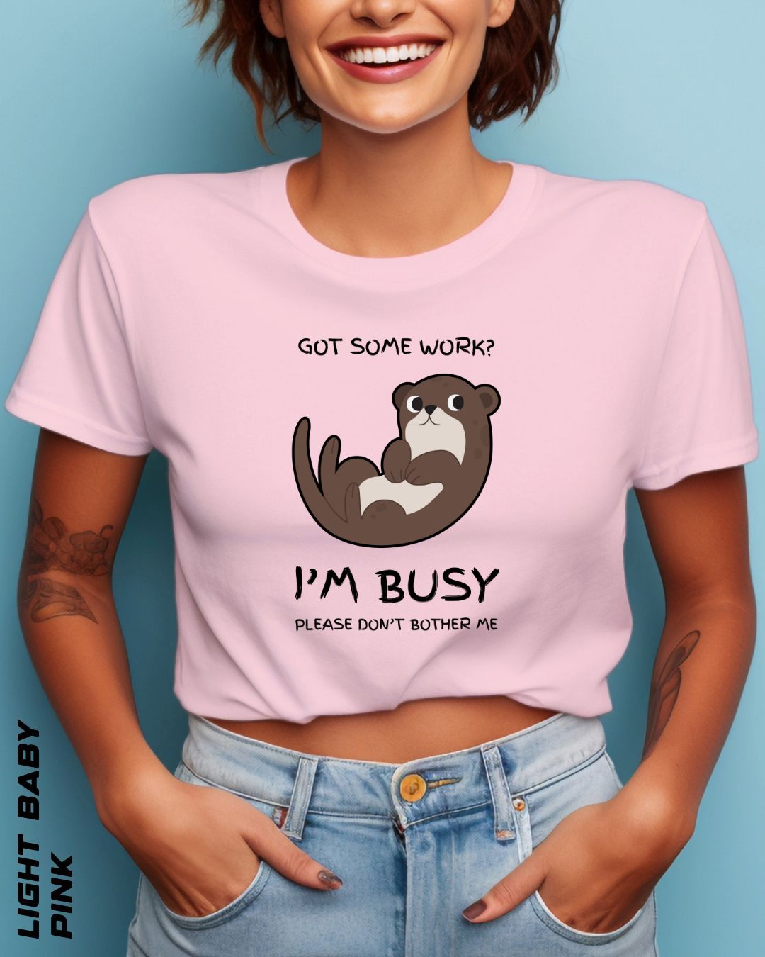 I'M BUSY CROP TOP - LIGHTER SHADES