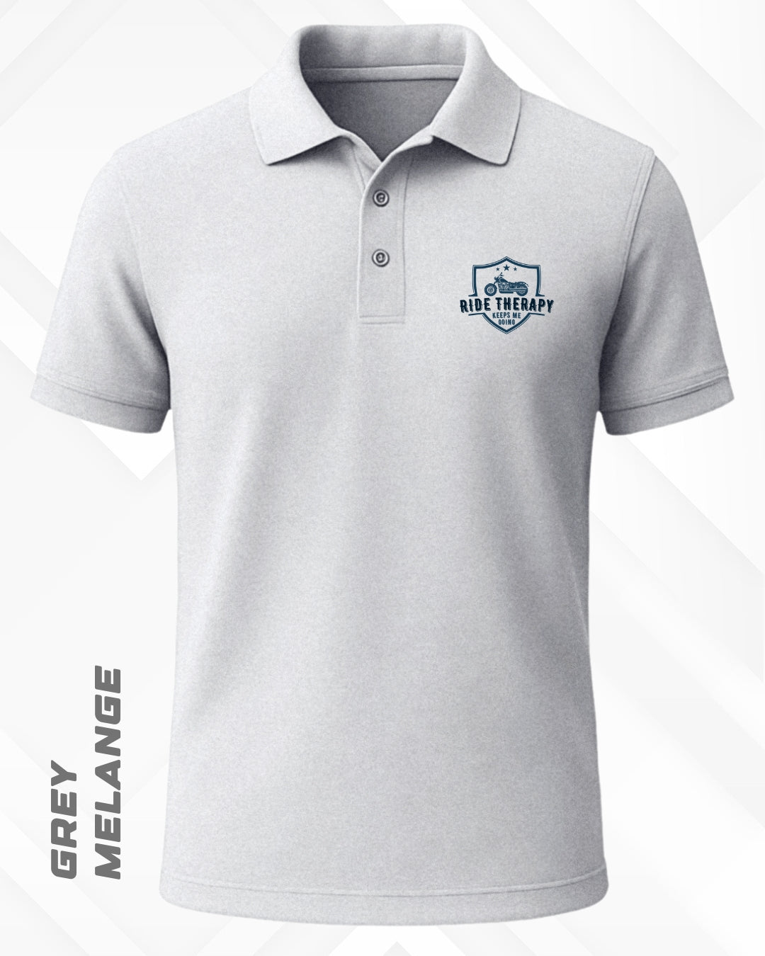 RIDE THERAPY POLO T-SHIRT - LIGHTER SHADES