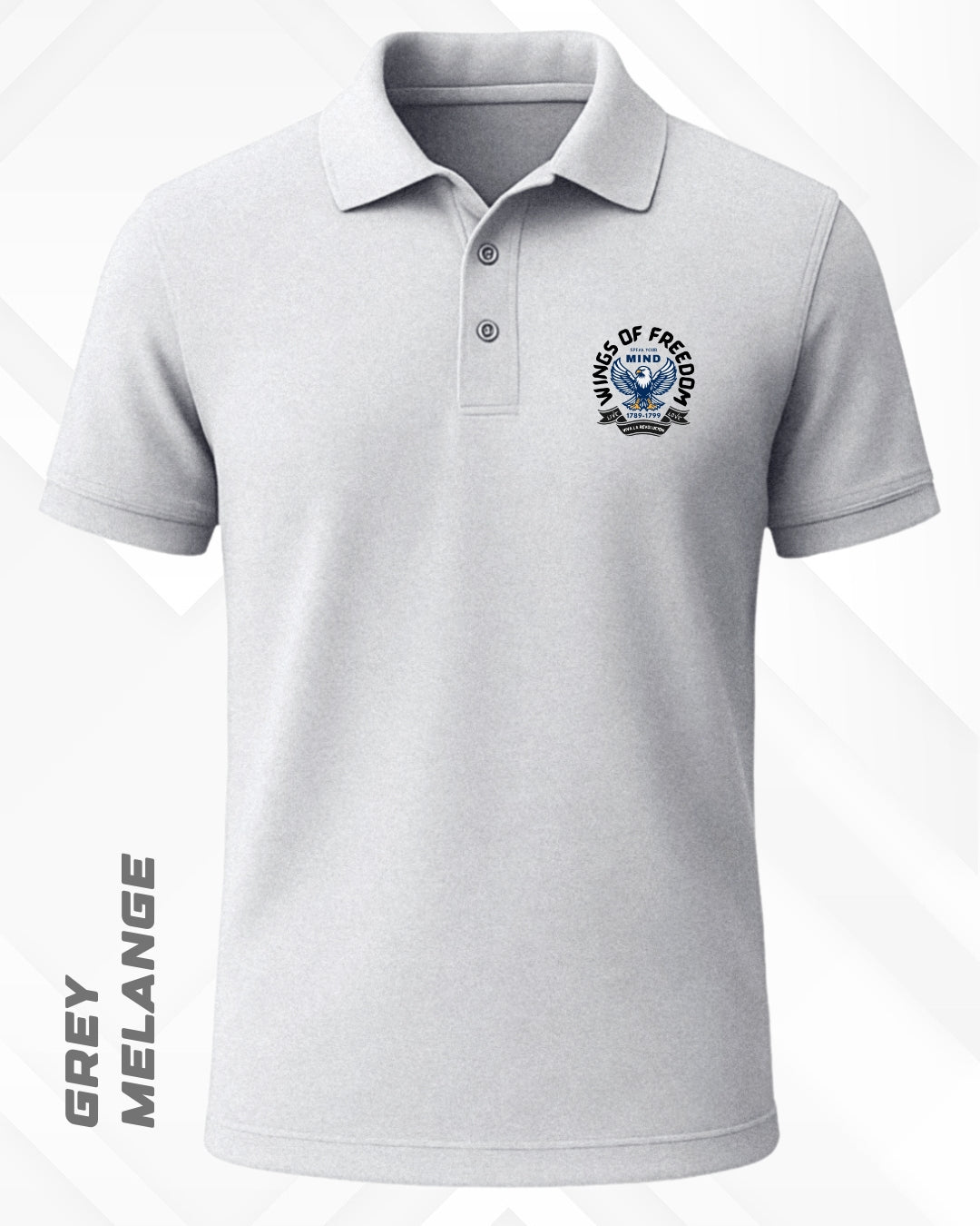WINGS OF FREEDOM POLO T-SHIRT - LIGHTER SHADES