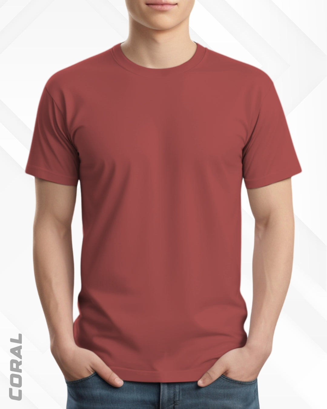 CLASSIC CREW NECK PLAIN TEE - DARKER SHADES