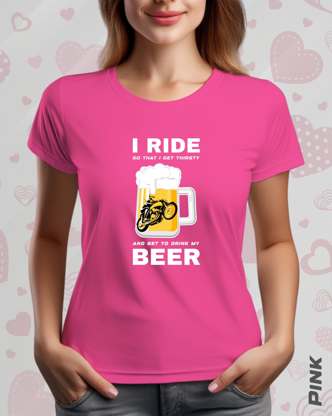 I RIDE BEER TEE - DARKER SHADES