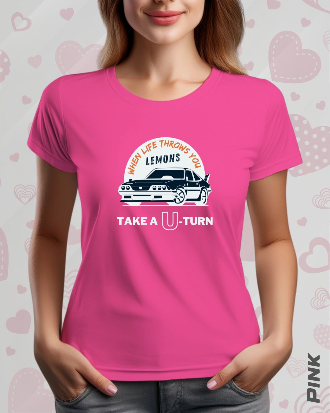TAKE A U-TURN TEE - DARKER SHADES