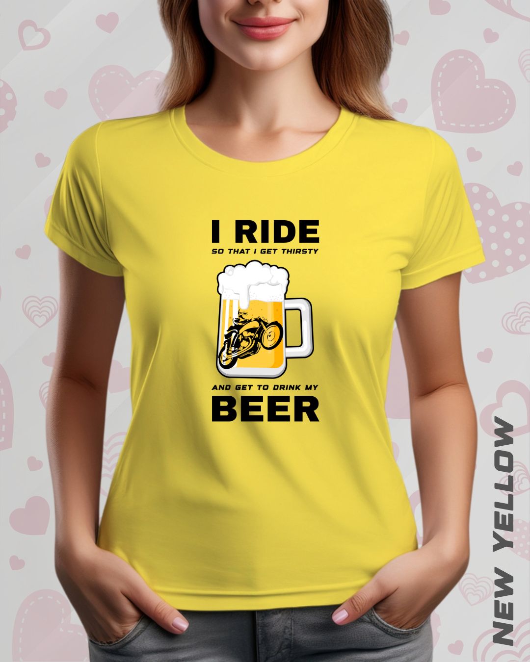 I RIDE BEER TEE - LIGHTER SHADES
