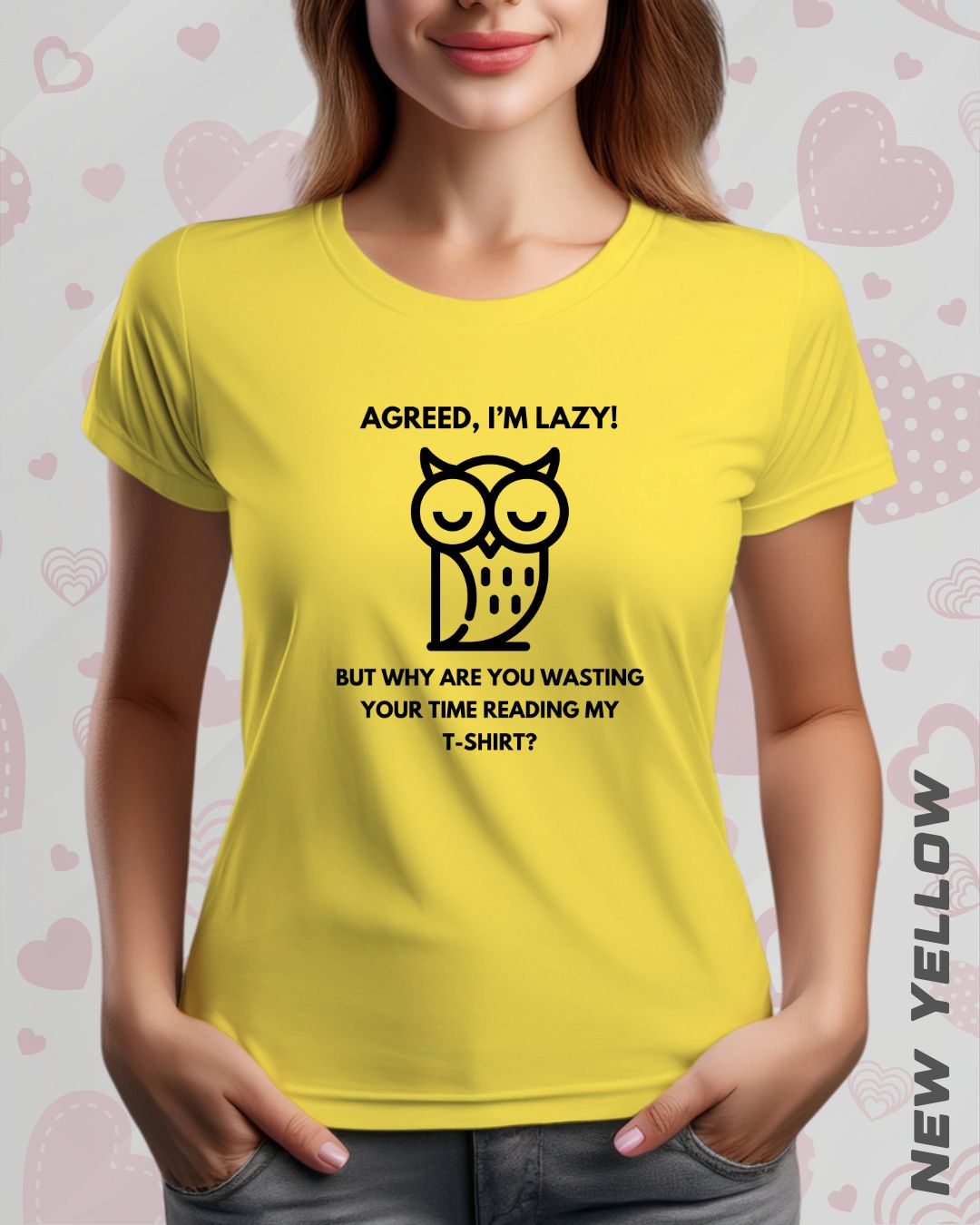 LAZY OWL TEE - LIGHTER SHADES