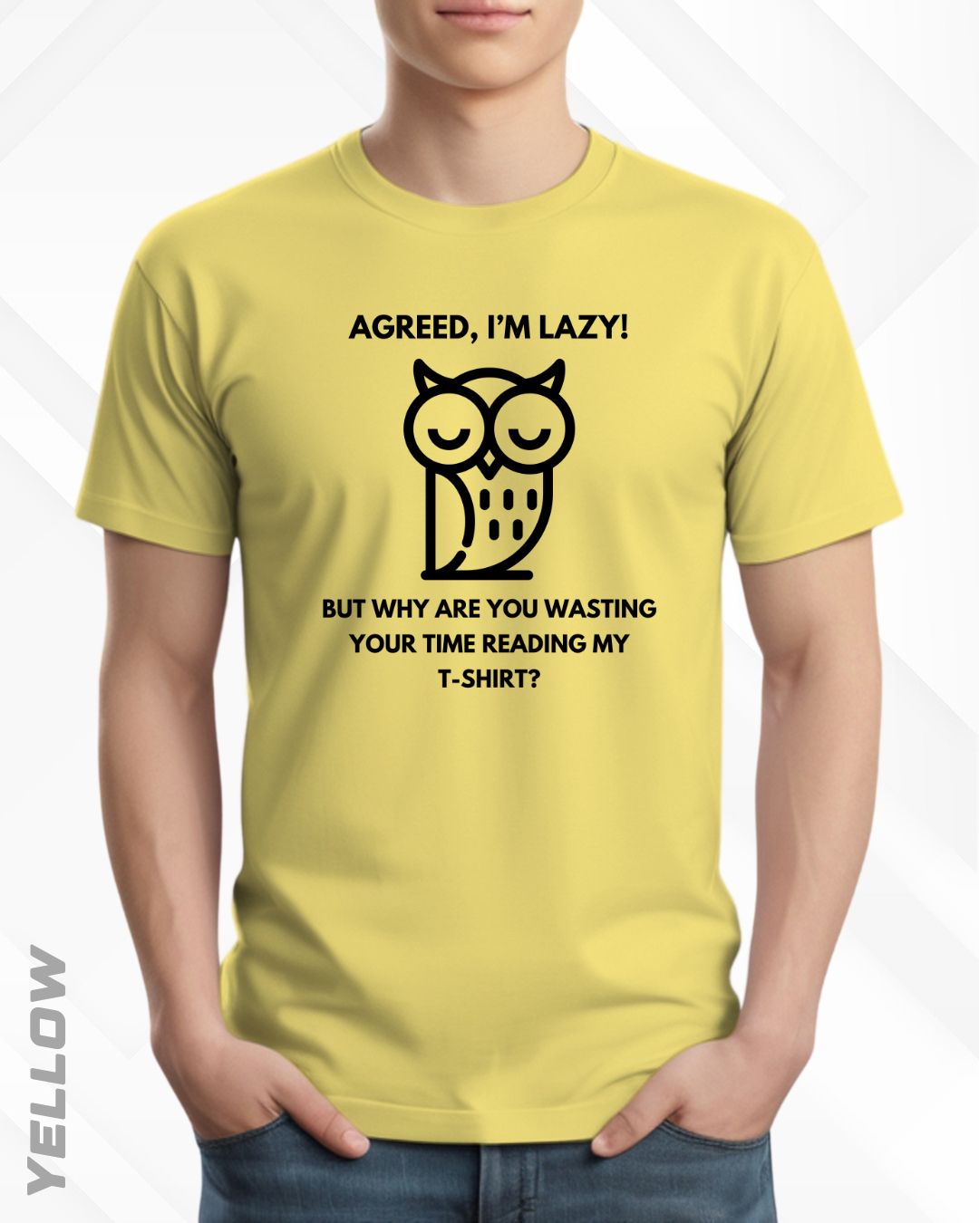 LAZY OWL TEE - LIGHTER SHADES