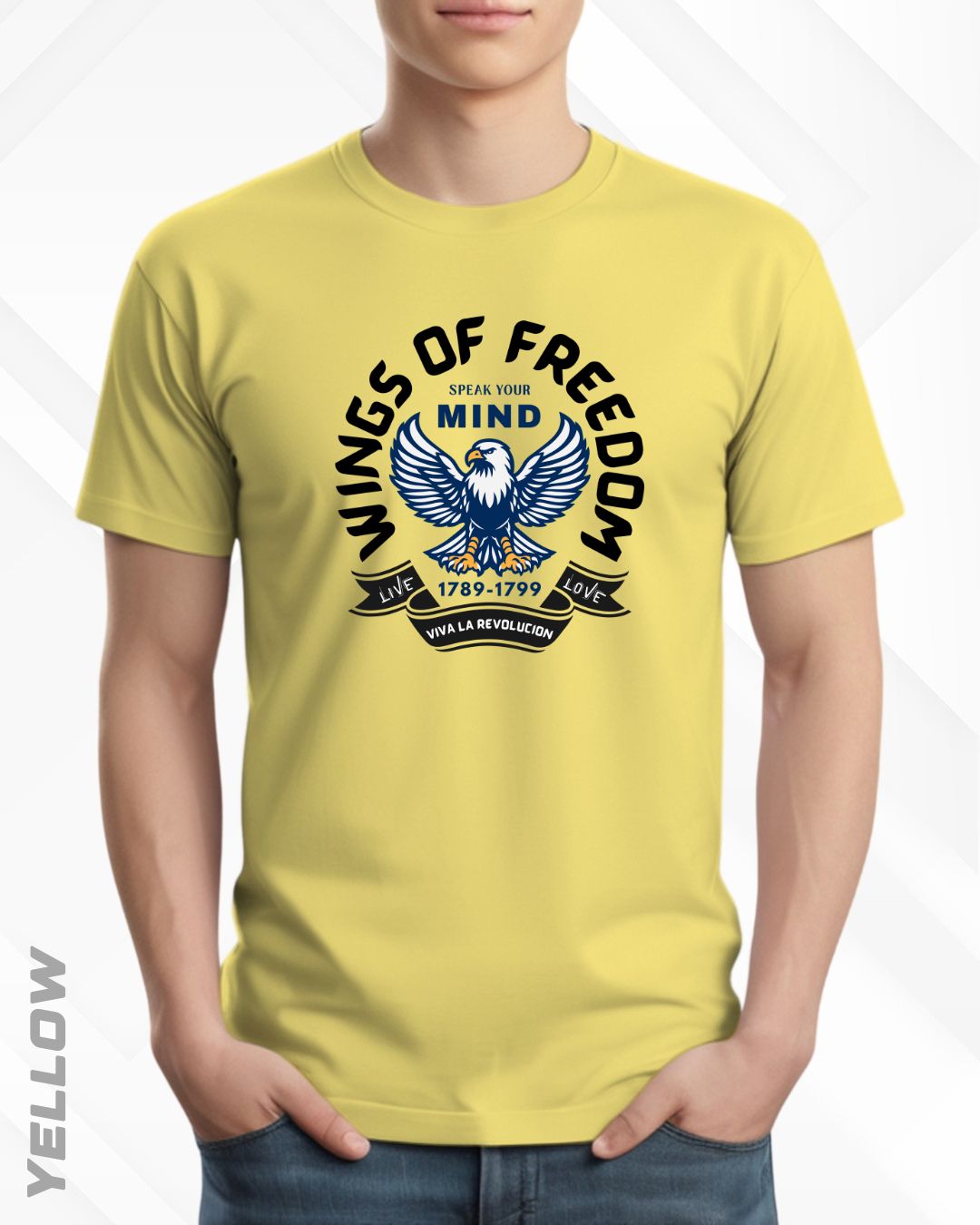 WINGS OF FREEDOM TEE - LIGHTER SHADES