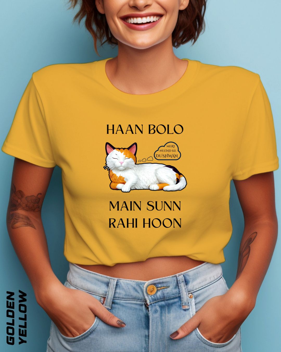 SLEEPY HEAD GIRL CROP TOP - LIGHTER SHADES