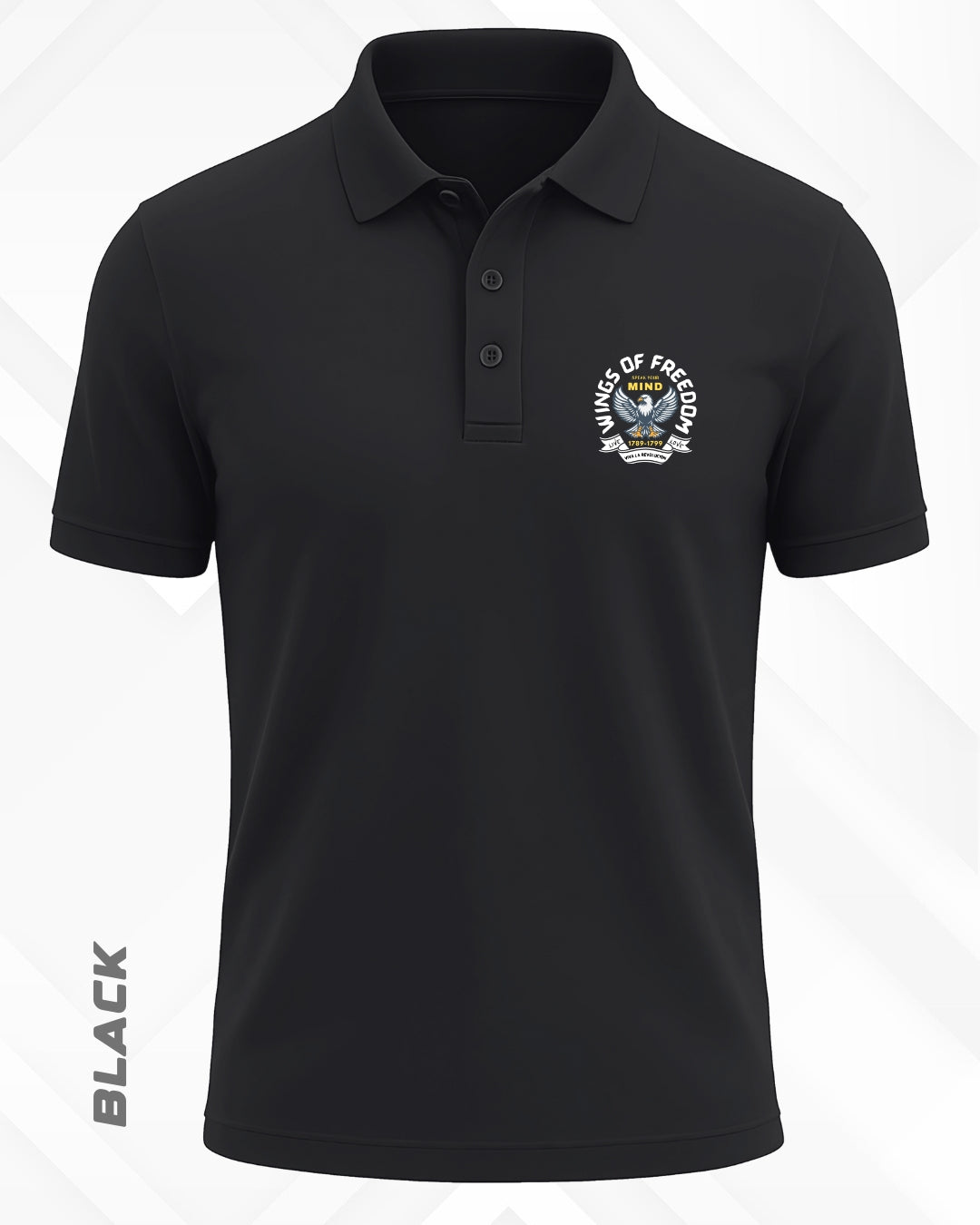 WINGS OF FREEDOM POLO T-SHIRT - DARKER SHADES