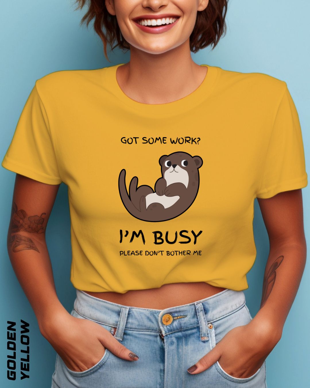 I'M BUSY CROP TOP - LIGHTER SHADES