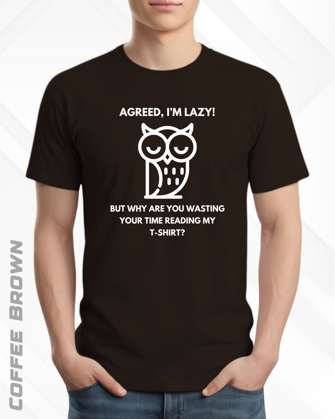 LAZY OWL TEE - DARKER SHADES