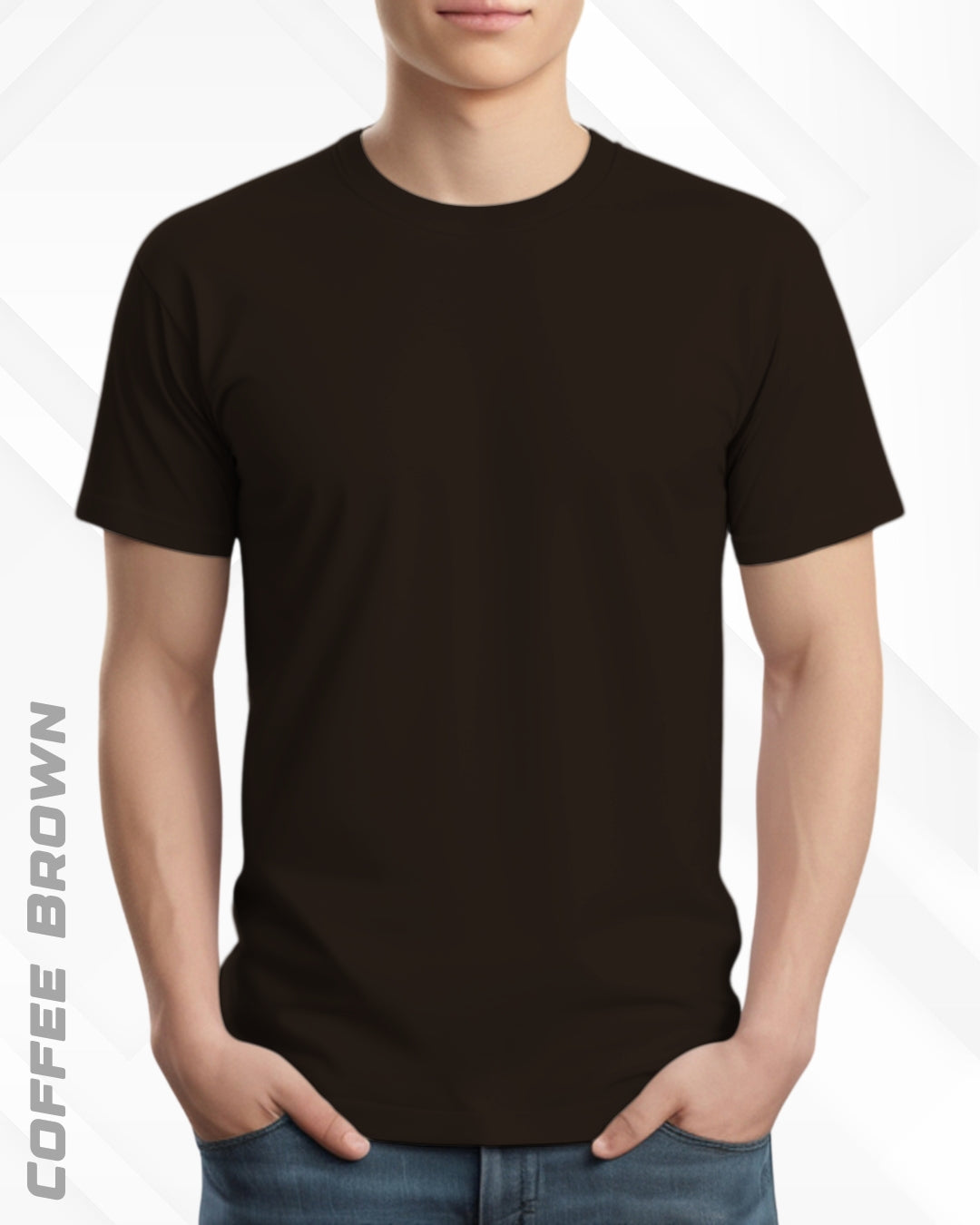 CLASSIC CREW NECK PLAIN TEE - DARKER SHADES