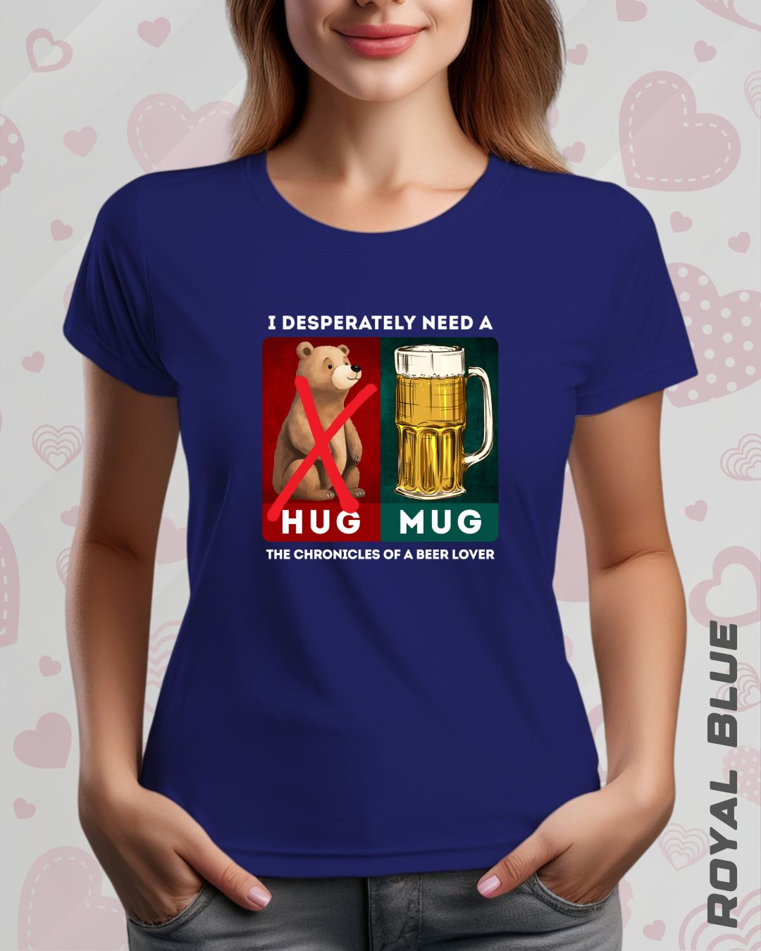 BEER HUG TEE - DARKER SHADES