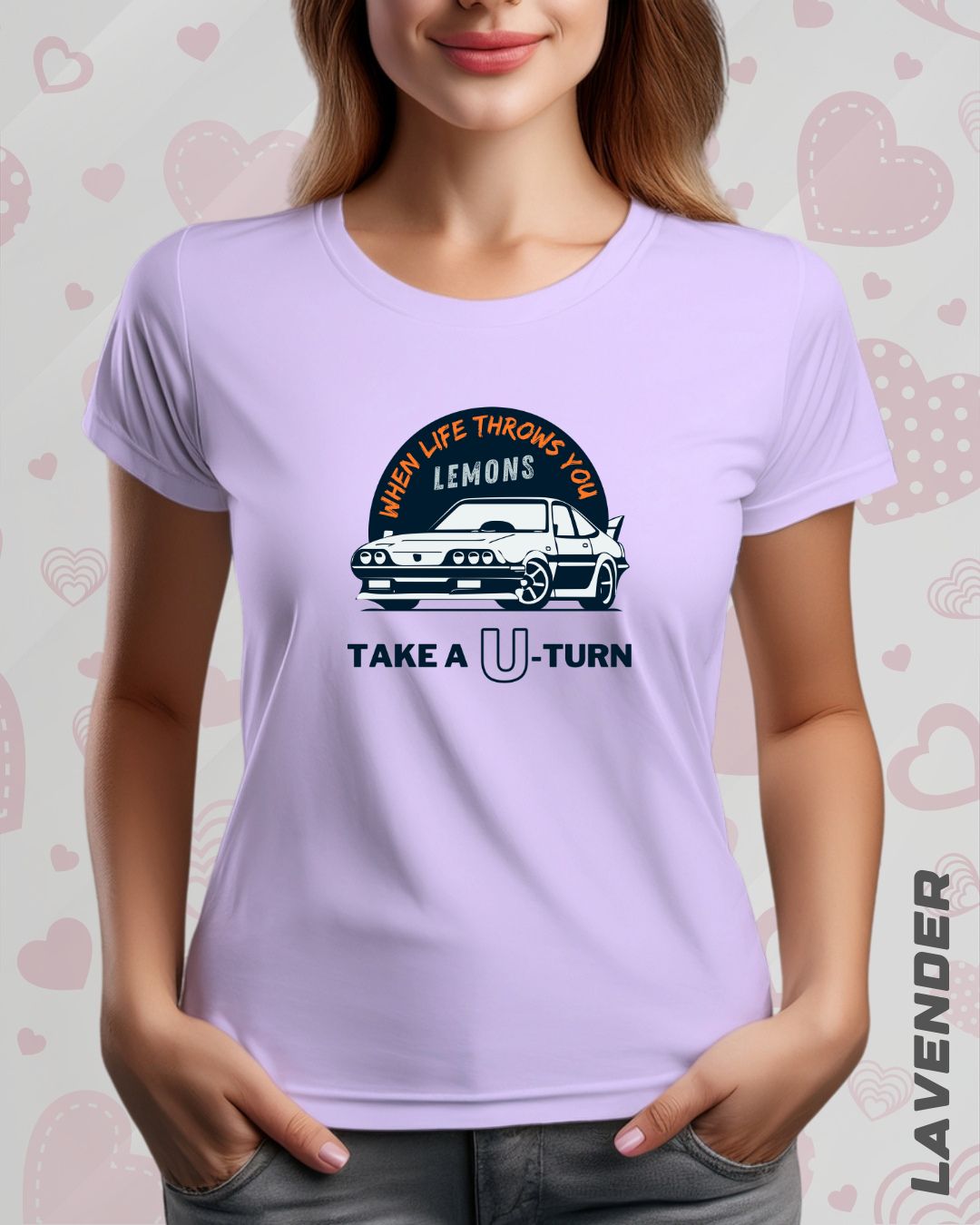 TAKE A U-TURN TEE - LIGHTER SHADES
