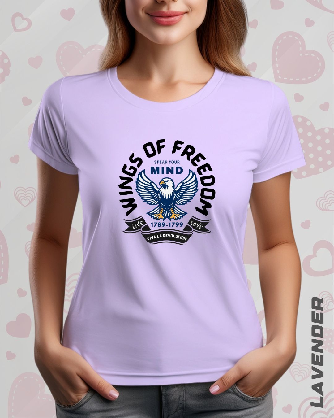 WINGS OF FREEDOM TEE - LIGHTER SHADES
