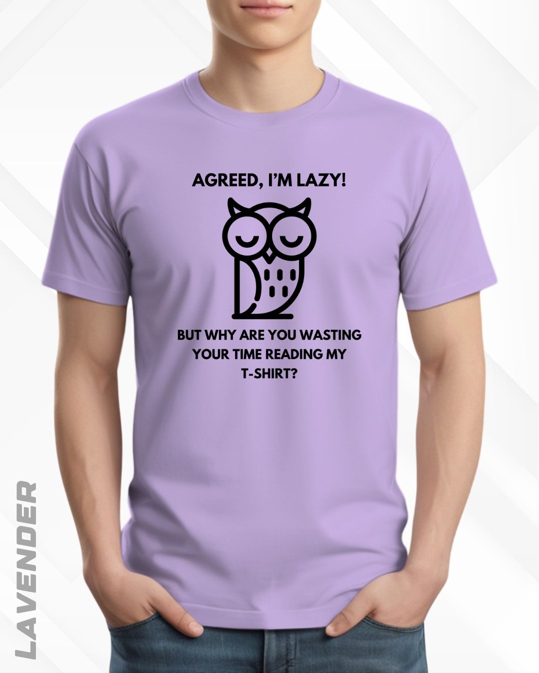 LAZY OWL TEE - LIGHTER SHADES