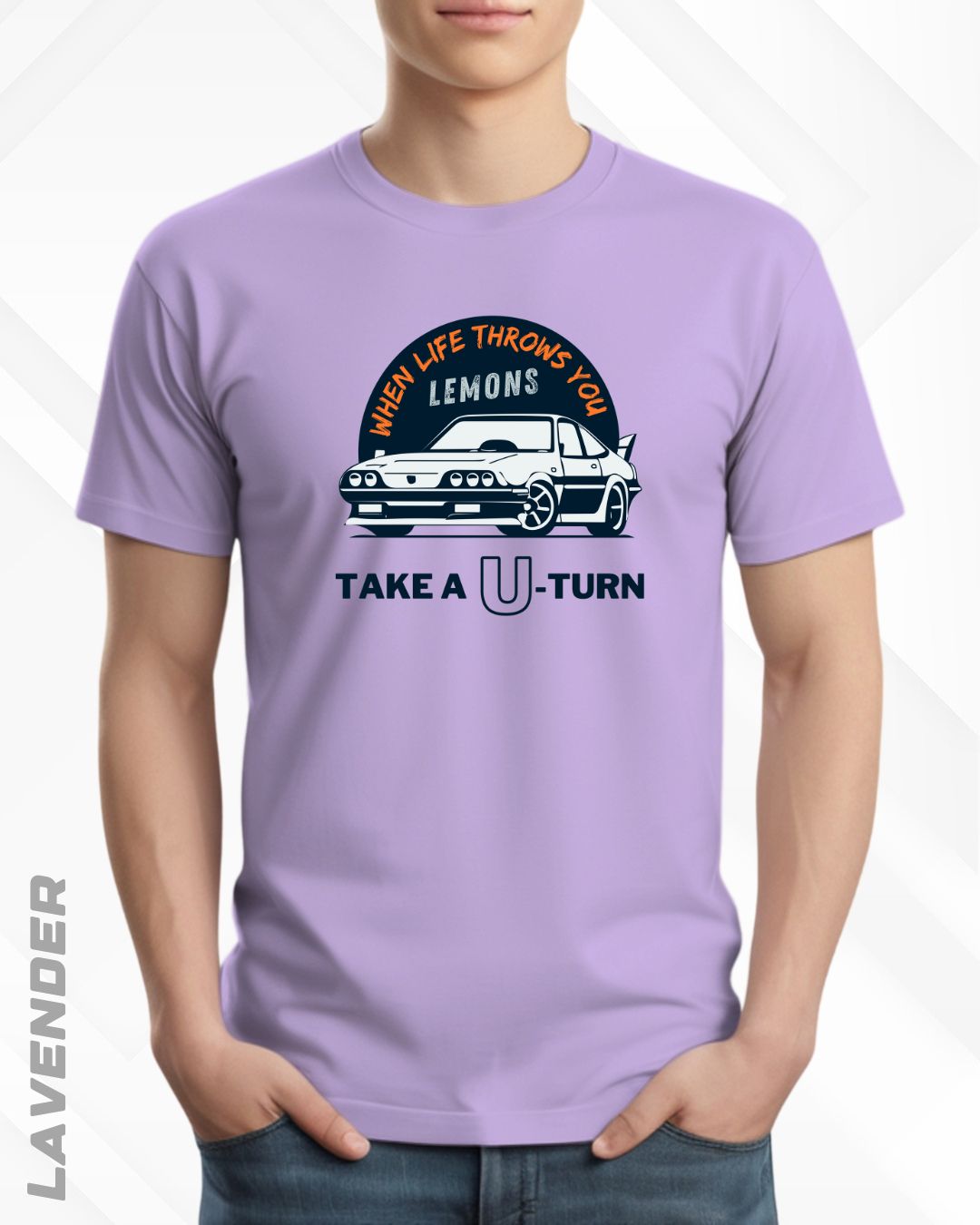 TAKE A U-TURN TEE - LIGHTER SHADES