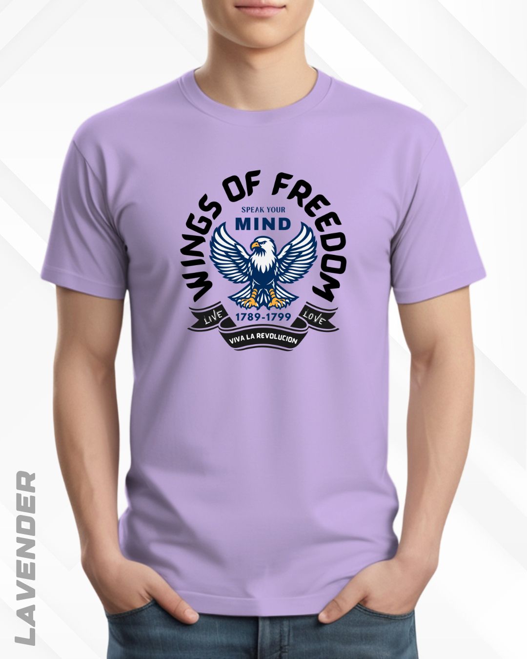 WINGS OF FREEDOM TEE - LIGHTER SHADES