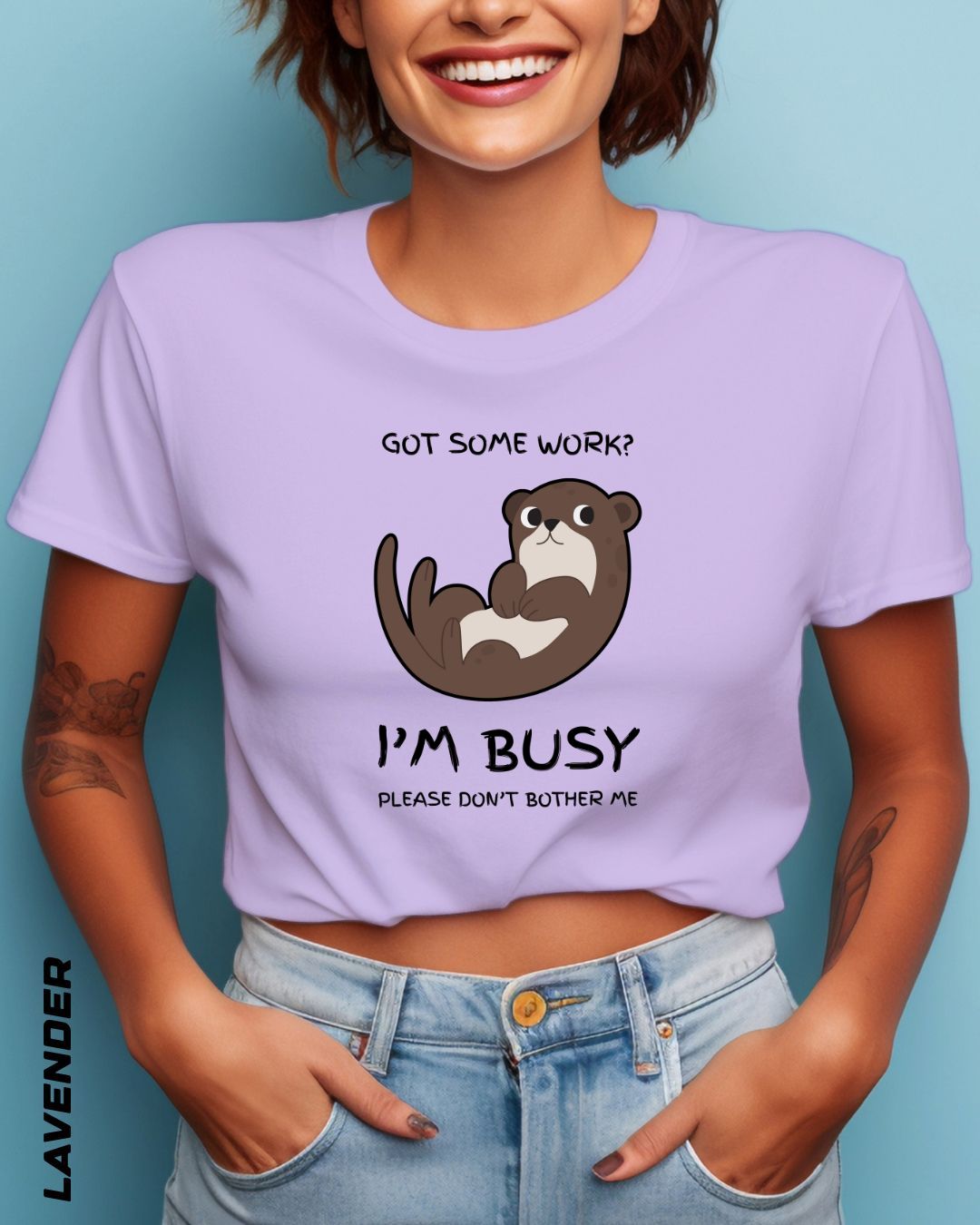 I'M BUSY CROP TOP - LIGHTER SHADES