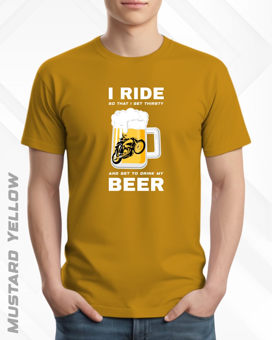 I RIDE BEER TEE - DARKER SHADES