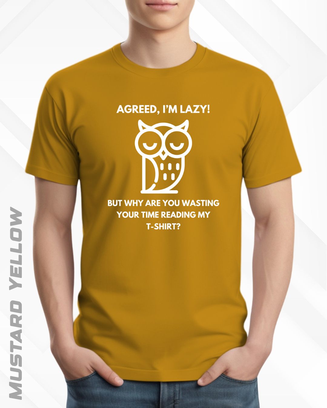 LAZY OWL TEE - DARKER SHADES