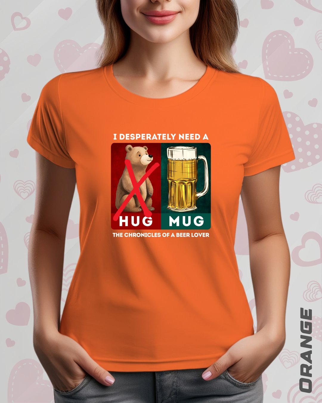 BEER HUG TEE - DARKER SHADES