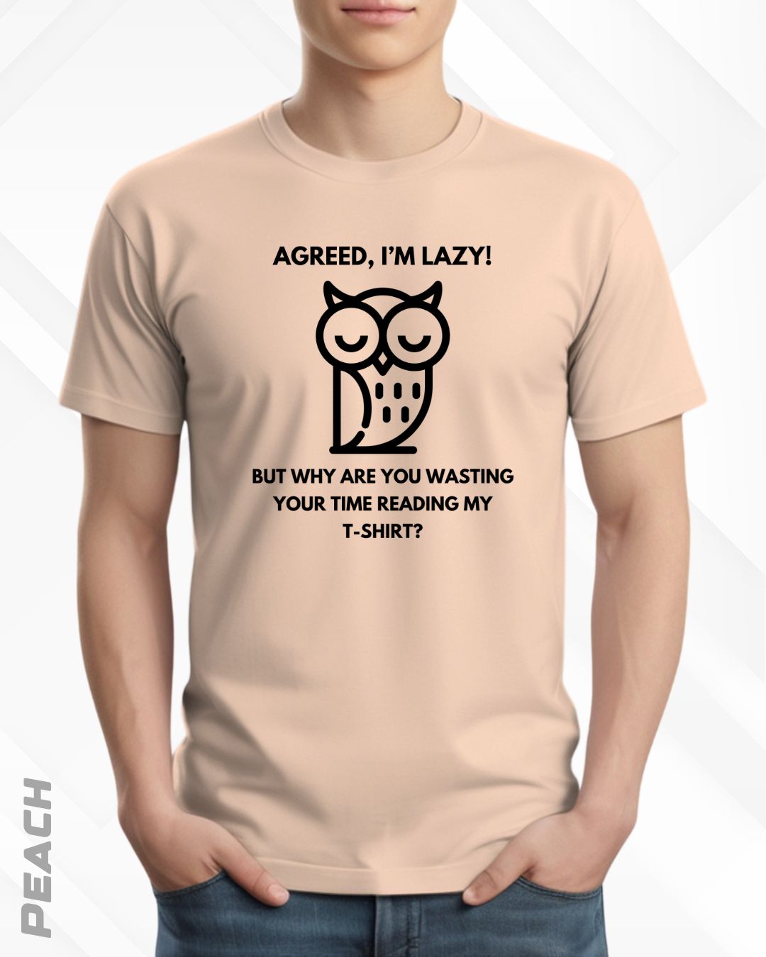 LAZY OWL TEE - LIGHTER SHADES