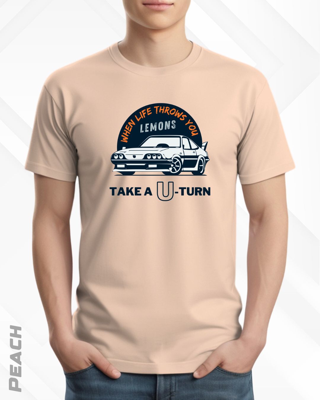 TAKE A U-TURN TEE - LIGHTER SHADES