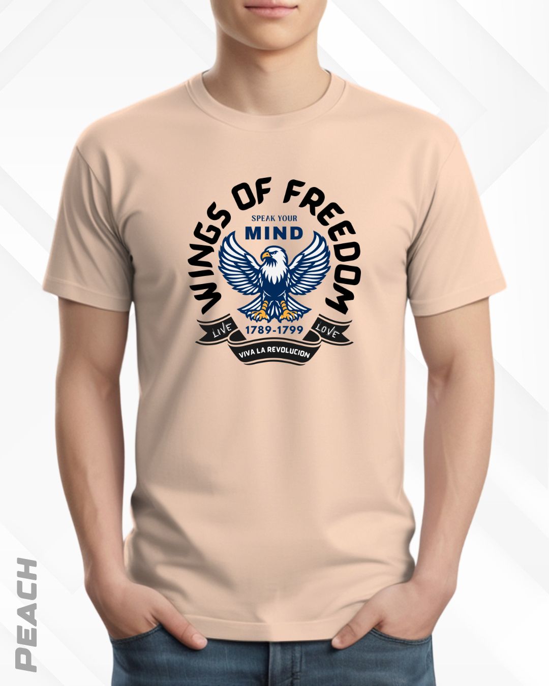 WINGS OF FREEDOM TEE - LIGHTER SHADES