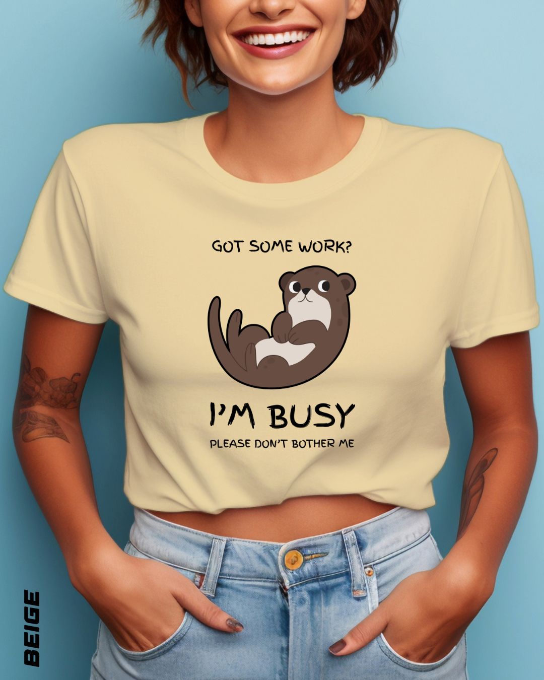 I'M BUSY CROP TOP - LIGHTER SHADES