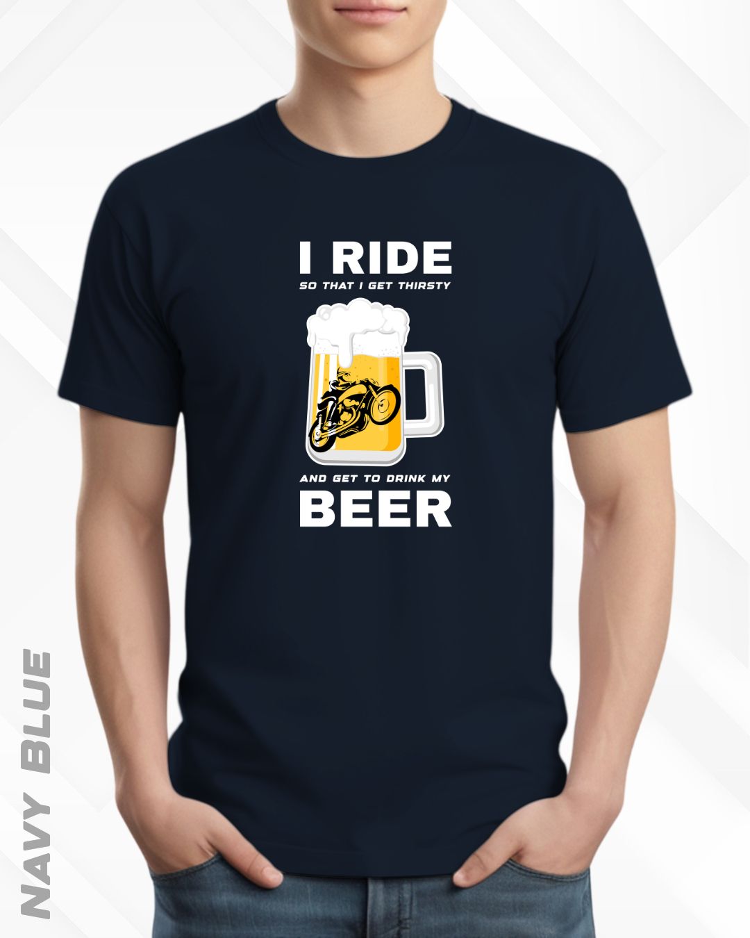 I RIDE BEER TEE - DARKER SHADES