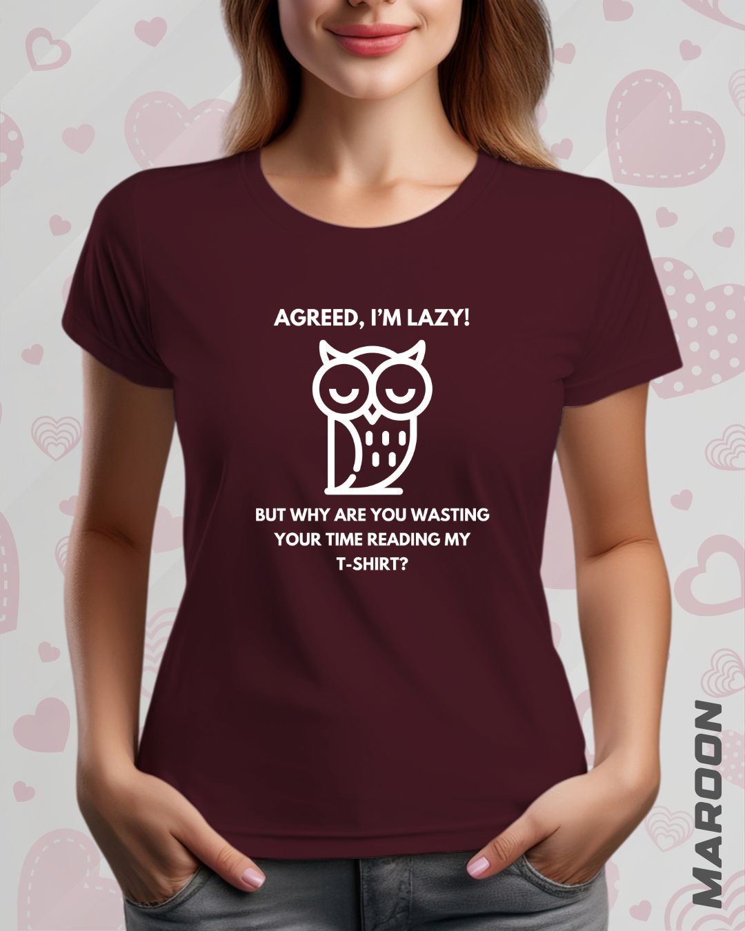 LAZY OWL TEE - DARKER SHADES