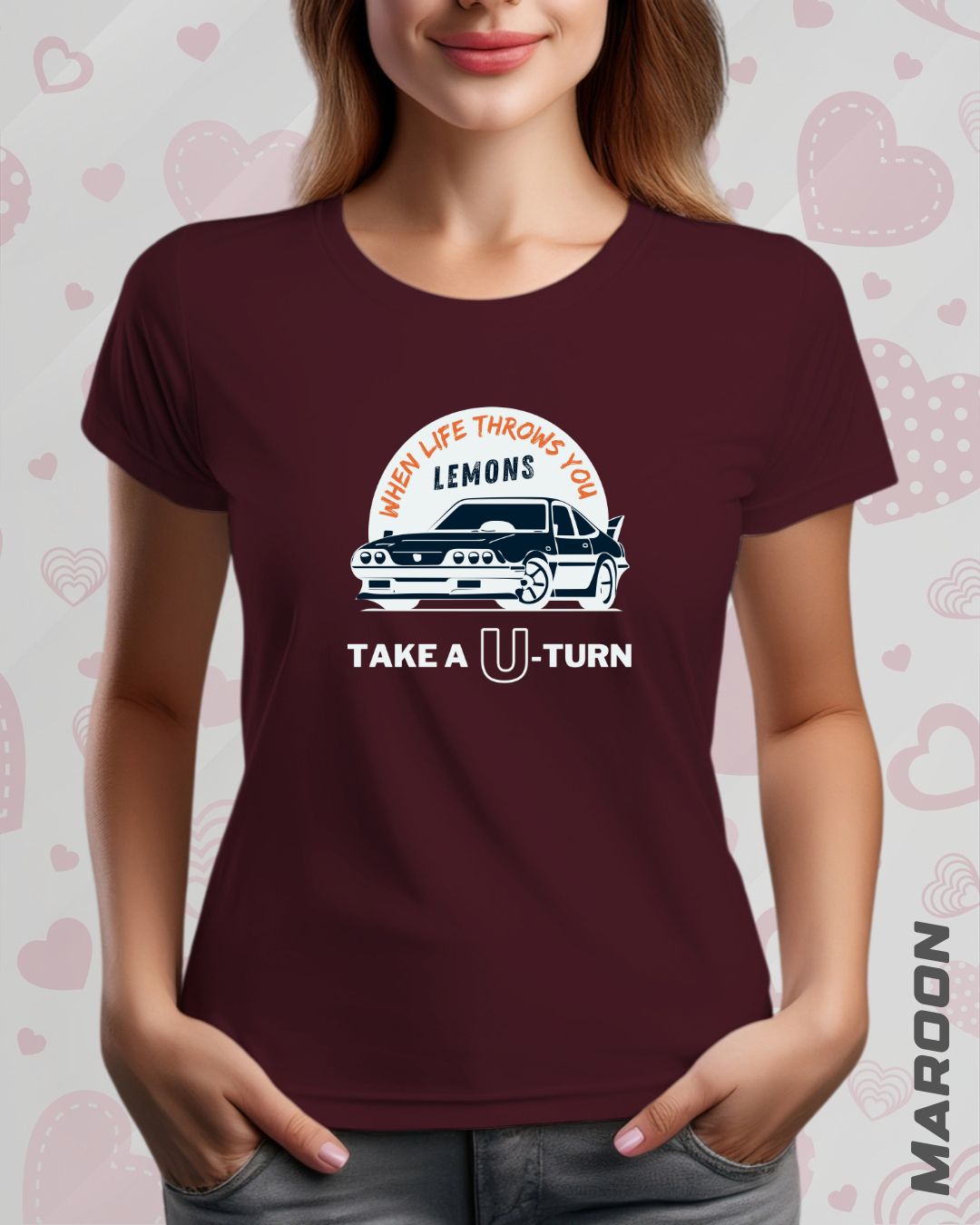 TAKE A U-TURN TEE - DARKER SHADES