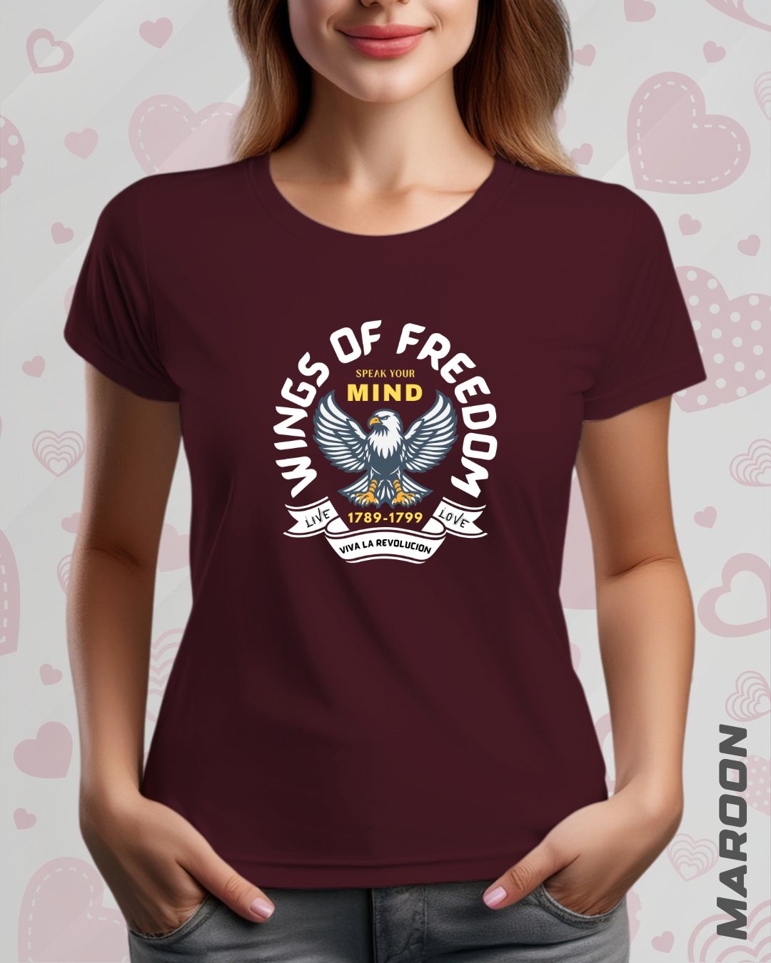 WINGS OF FREEDOM TEE - DARKER SHADES