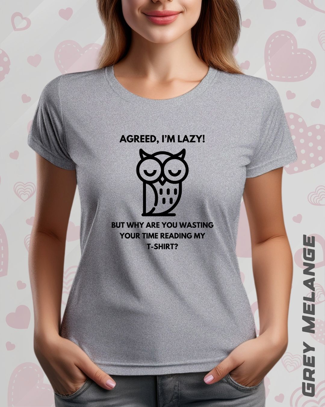 LAZY OWL TEE - LIGHTER SHADES
