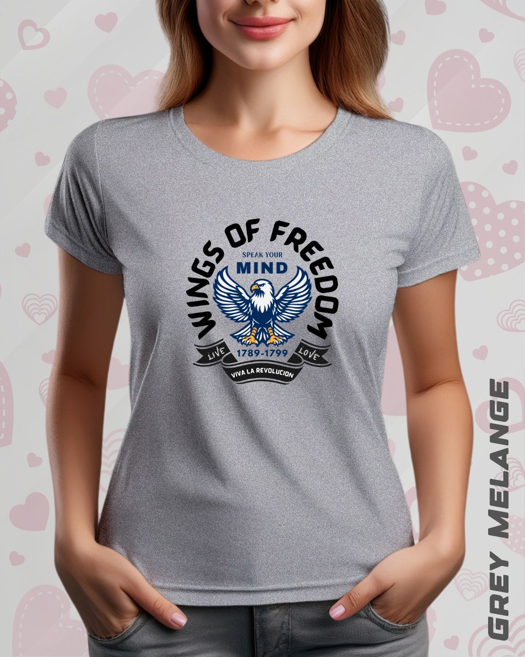 WINGS OF FREEDOM TEE - LIGHTER SHADES