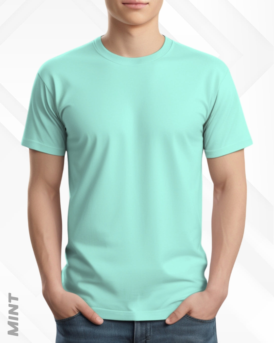 CLASSIC CREW NECK PLAIN TEE - LIGHTER SHADES
