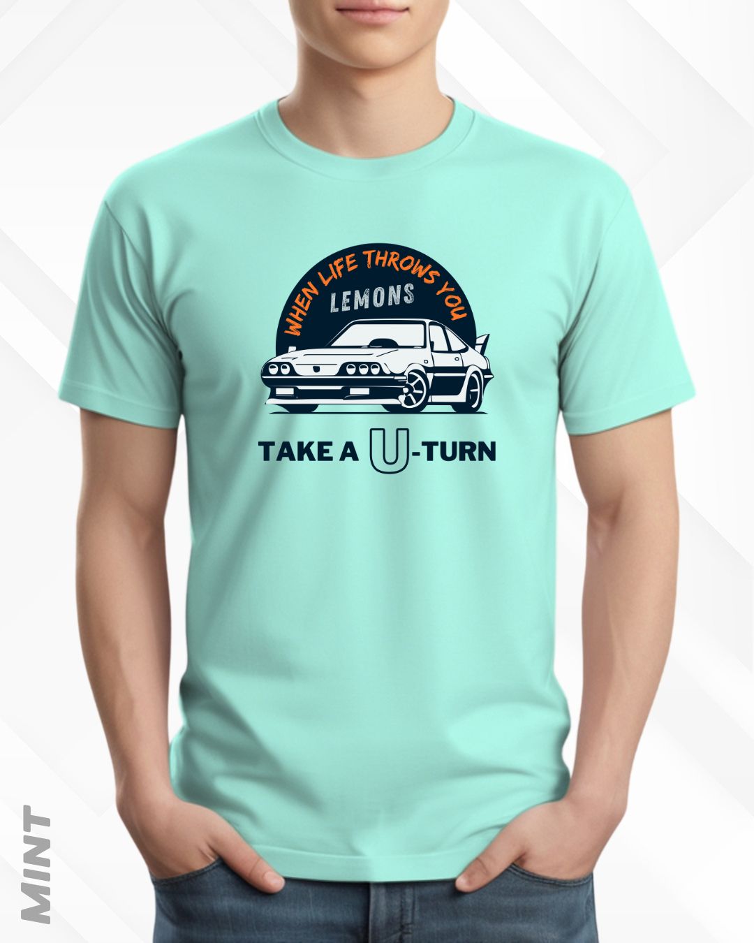 TAKE A U-TURN TEE - LIGHTER SHADES