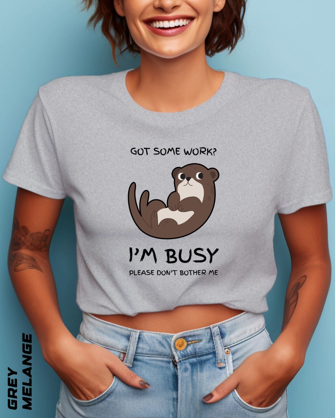 I'M BUSY CROP TOP - LIGHTER SHADES
